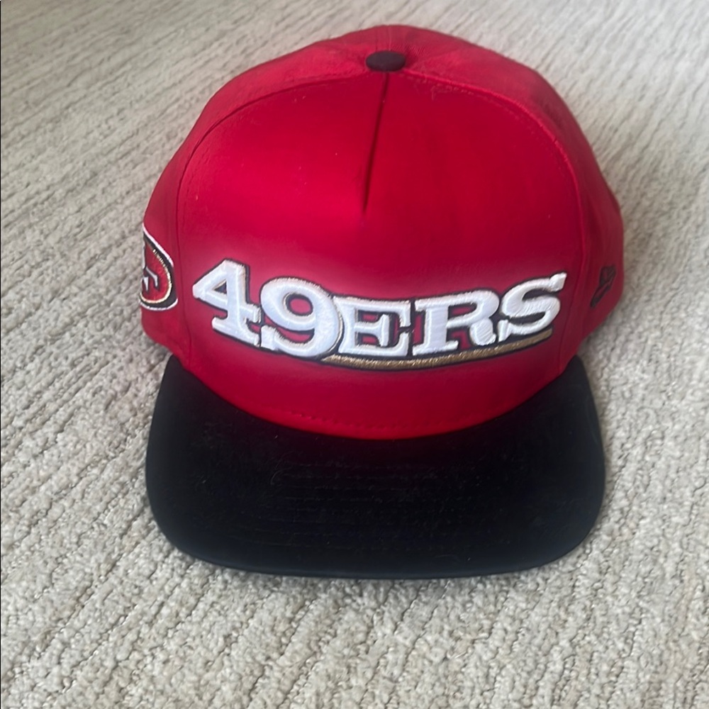 49ers Red and Black Cap
